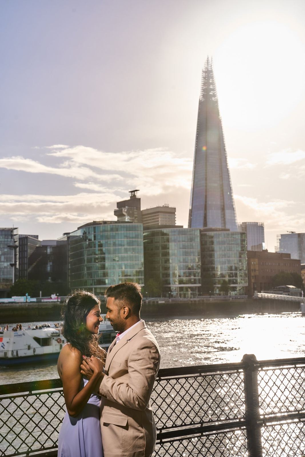 Aswanee & Pravin pre-wedding shoot at Tower Bridge — pre-wedding photography by Heston Photo