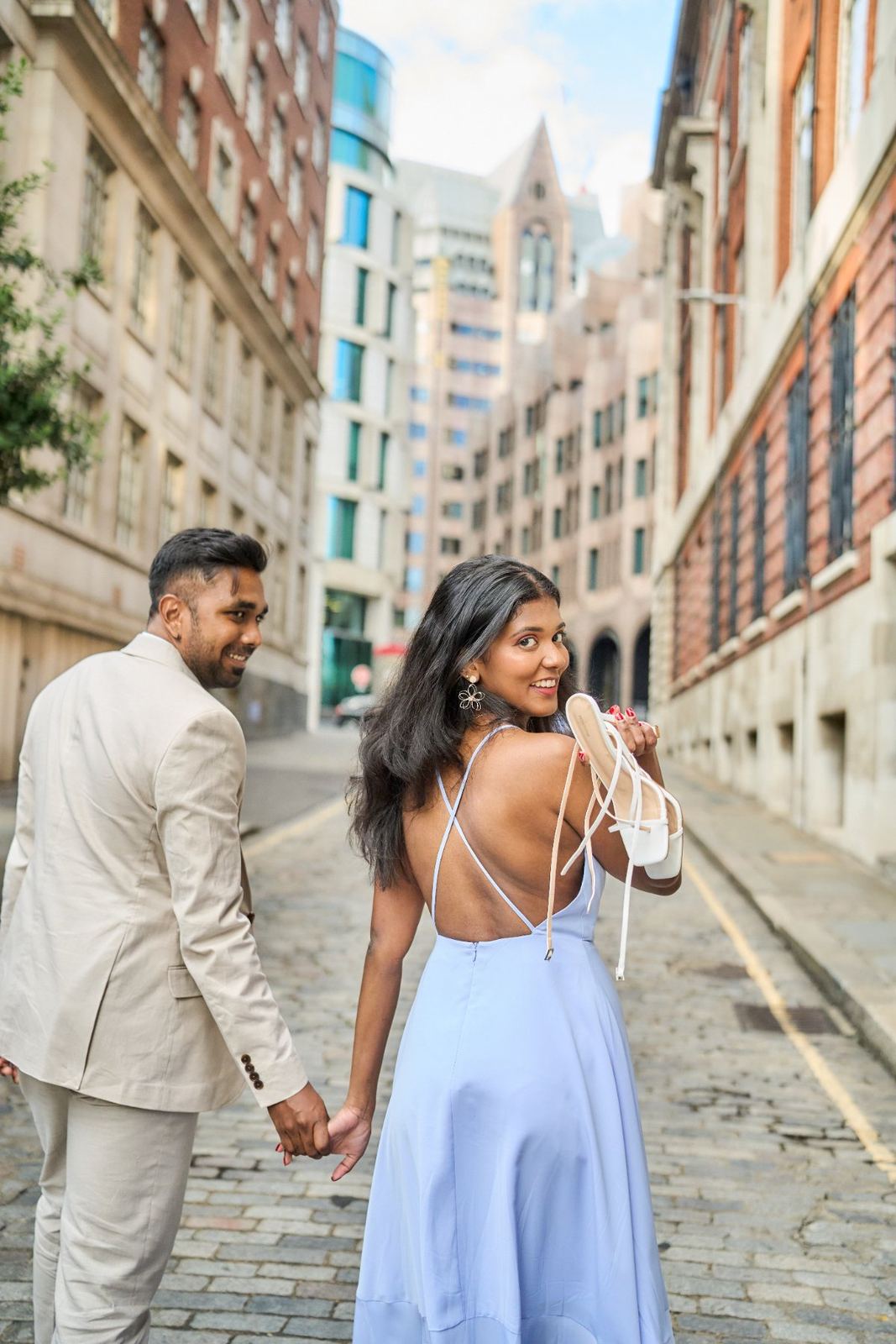 Aswanee & Pravin pre-wedding shoot at Tower Bridge — pre-wedding photography by Heston Photo