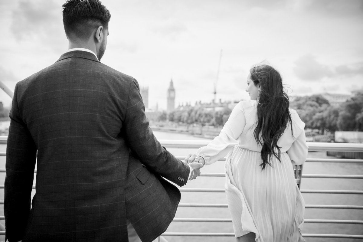 Jagroop & Parmesh pre-wedding shoot at Central London — pre-wedding photography by Heston Photo
