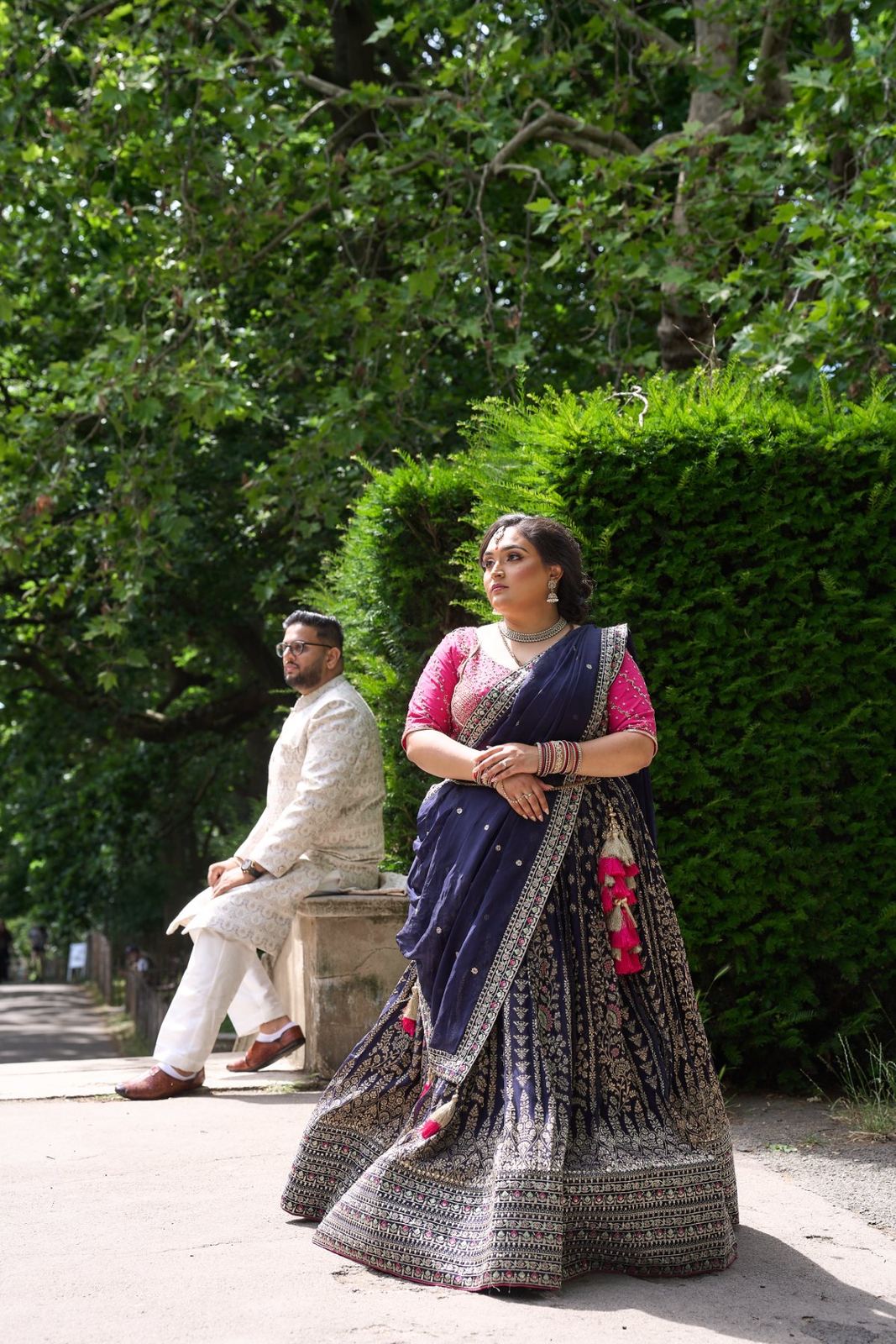 Jayen & Dhruvi pre-wedding shoot at Holland Park — pre-wedding photography by Heston Photo