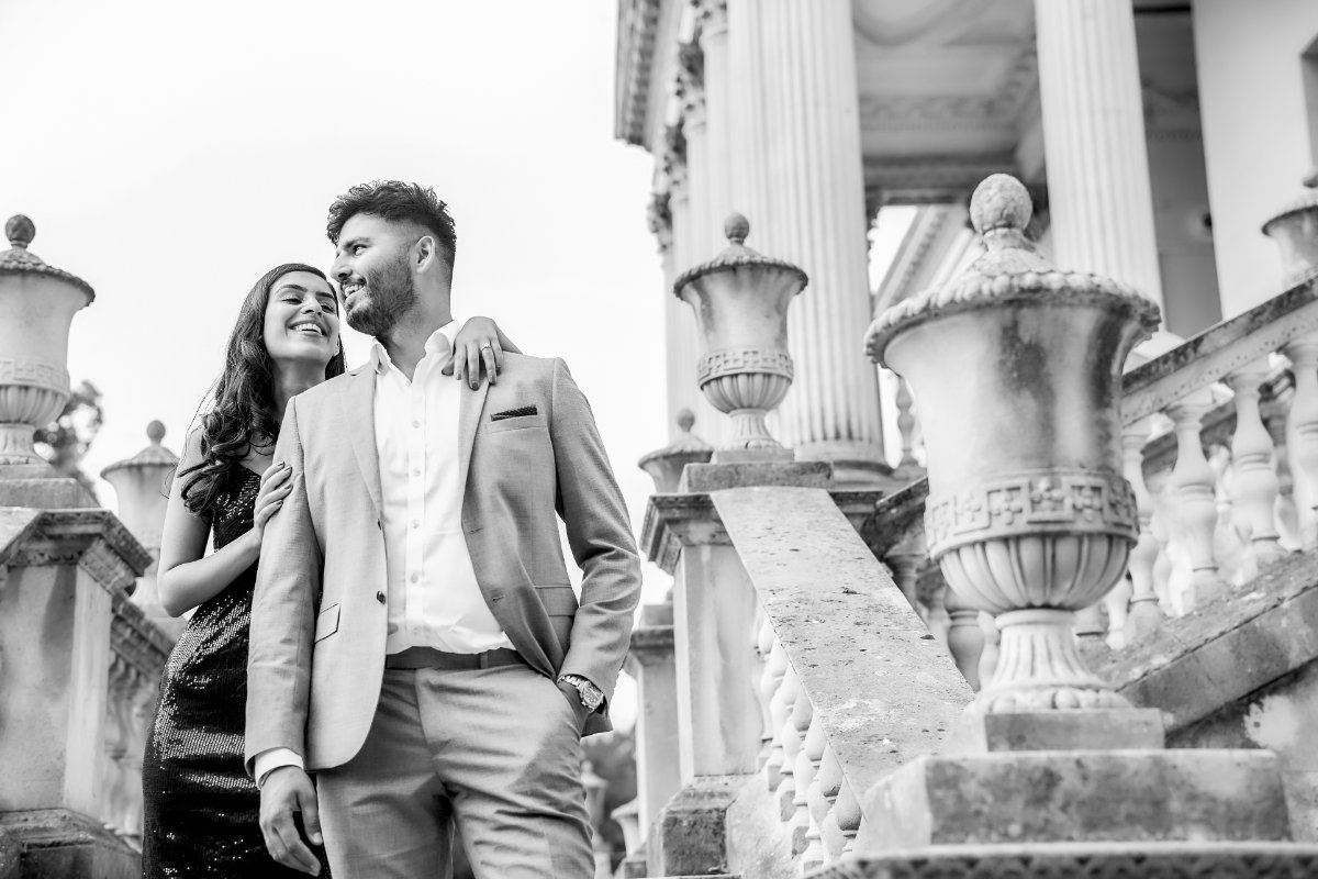 Karishma & Asheesh pre-wedding shoot at Chiswick House — pre-wedding photography by Heston Photo