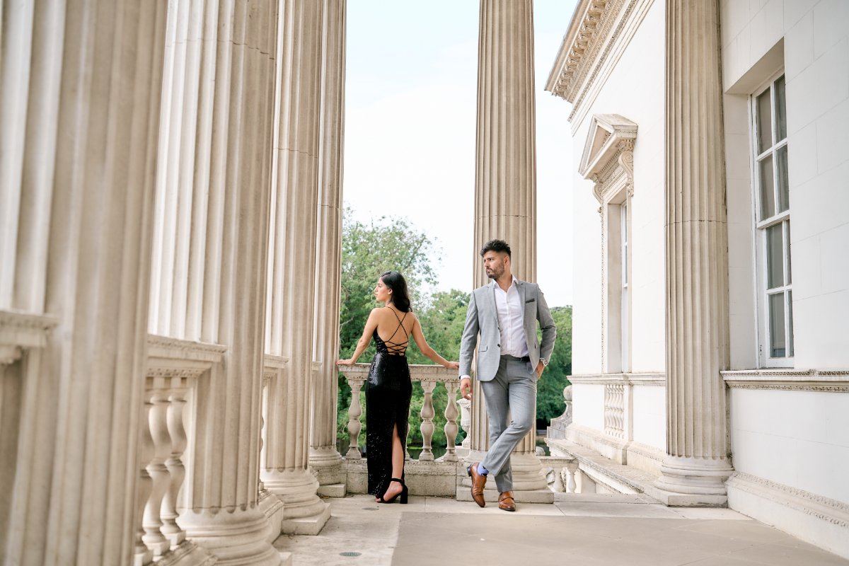 Karishma & Asheesh pre-wedding shoot at Chiswick House — pre-wedding photography by Heston Photo