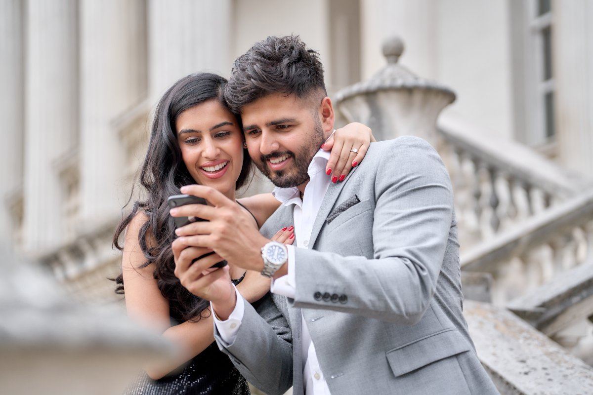 Karishma & Asheesh pre-wedding shoot at Chiswick House — pre-wedding photography by Heston Photo