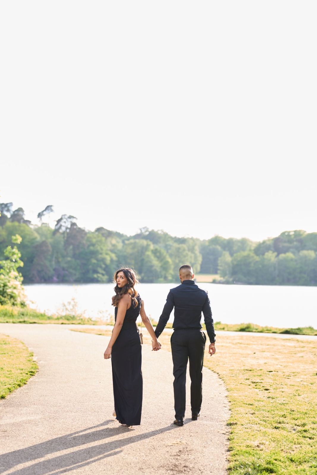 Sarina & Amardeep pre-wedding shoot at Virginia Waters — pre-wedding photography by Heston Photo