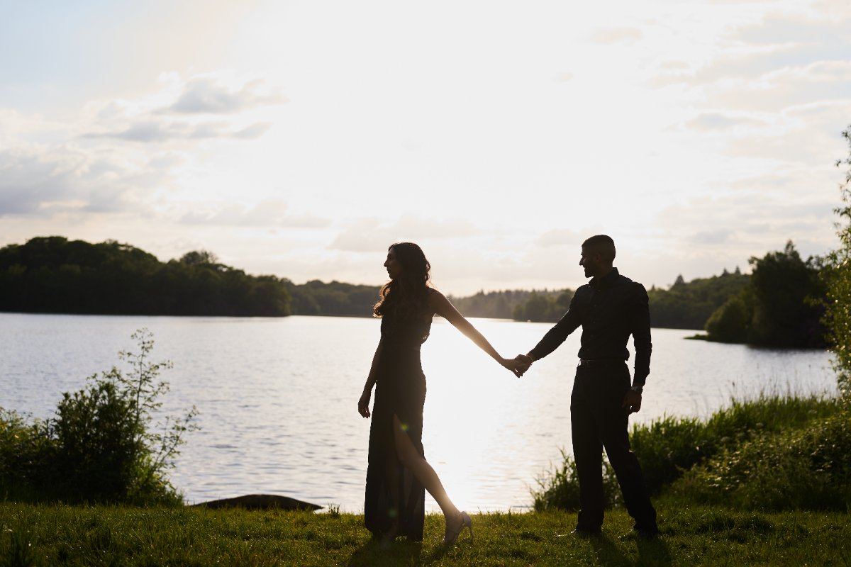 Sarina & Amardeep pre-wedding shoot at Virginia Waters — pre-wedding photography by Heston Photo