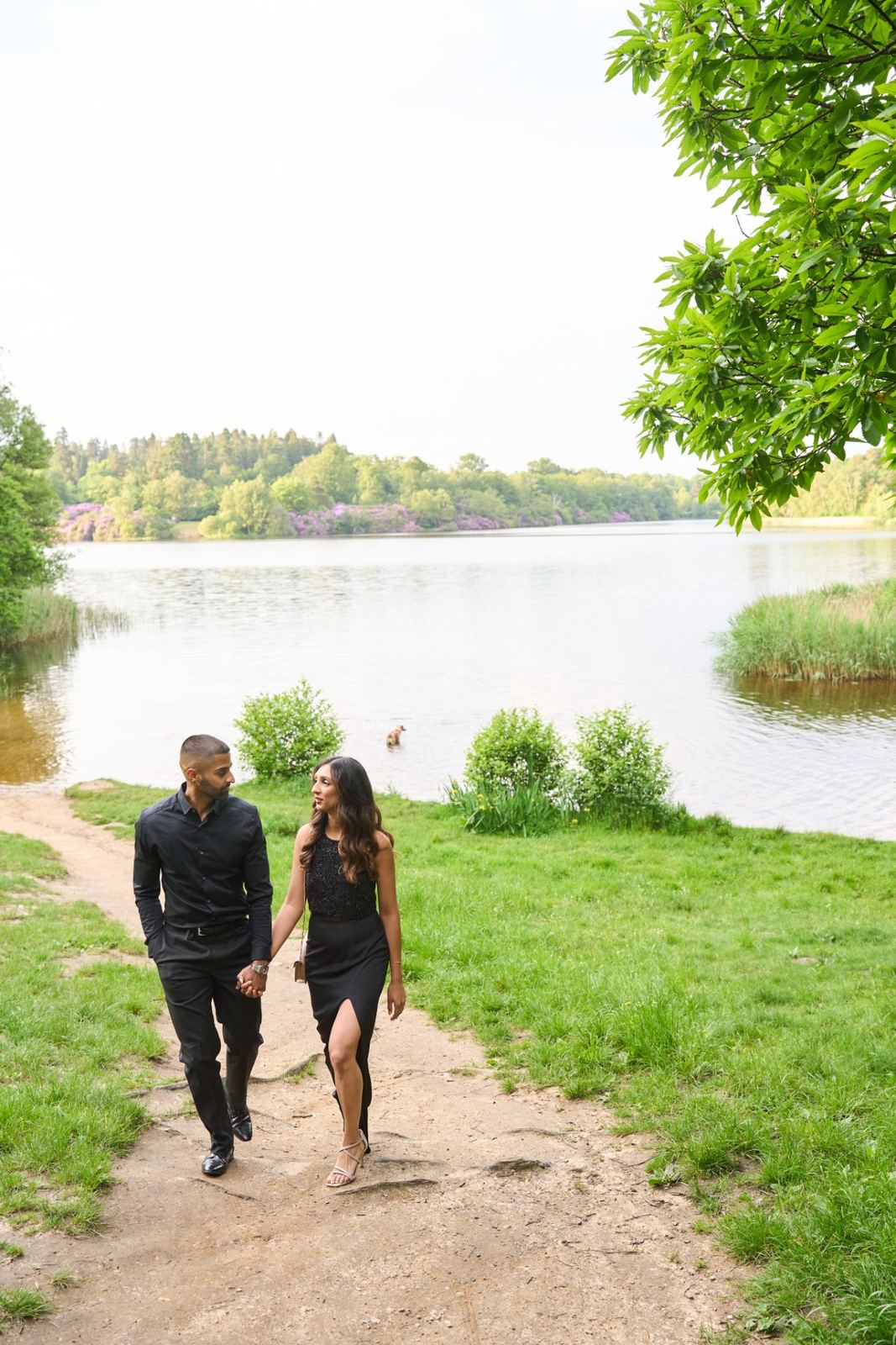 Sarina & Amardeep pre-wedding shoot at Virginia Waters — pre-wedding photography by Heston Photo