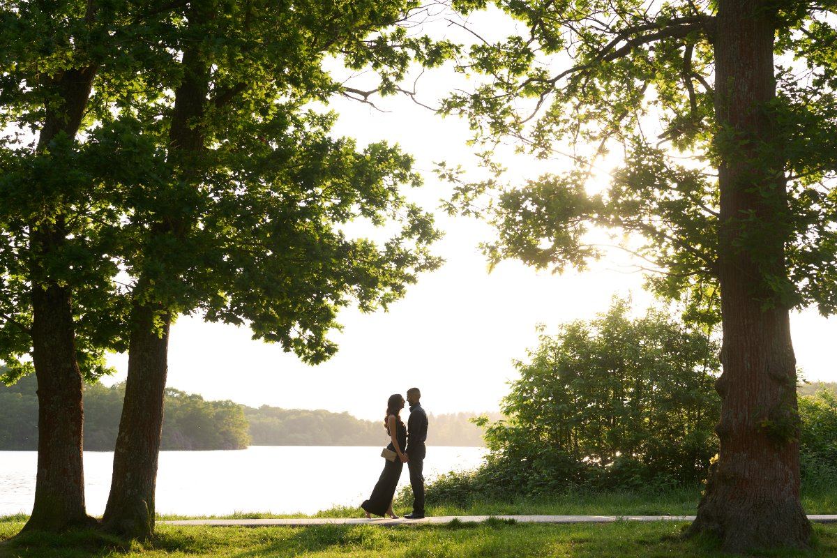 Sarina & Amardeep pre-wedding shoot at Virginia Waters — pre-wedding photography by Heston Photo