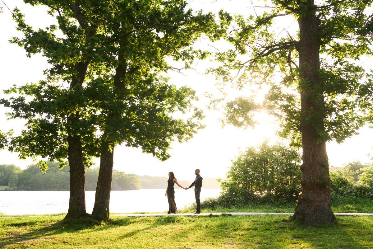 Sarina & Amardeep pre-wedding shoot at Virginia Waters — pre-wedding photography by Heston Photo