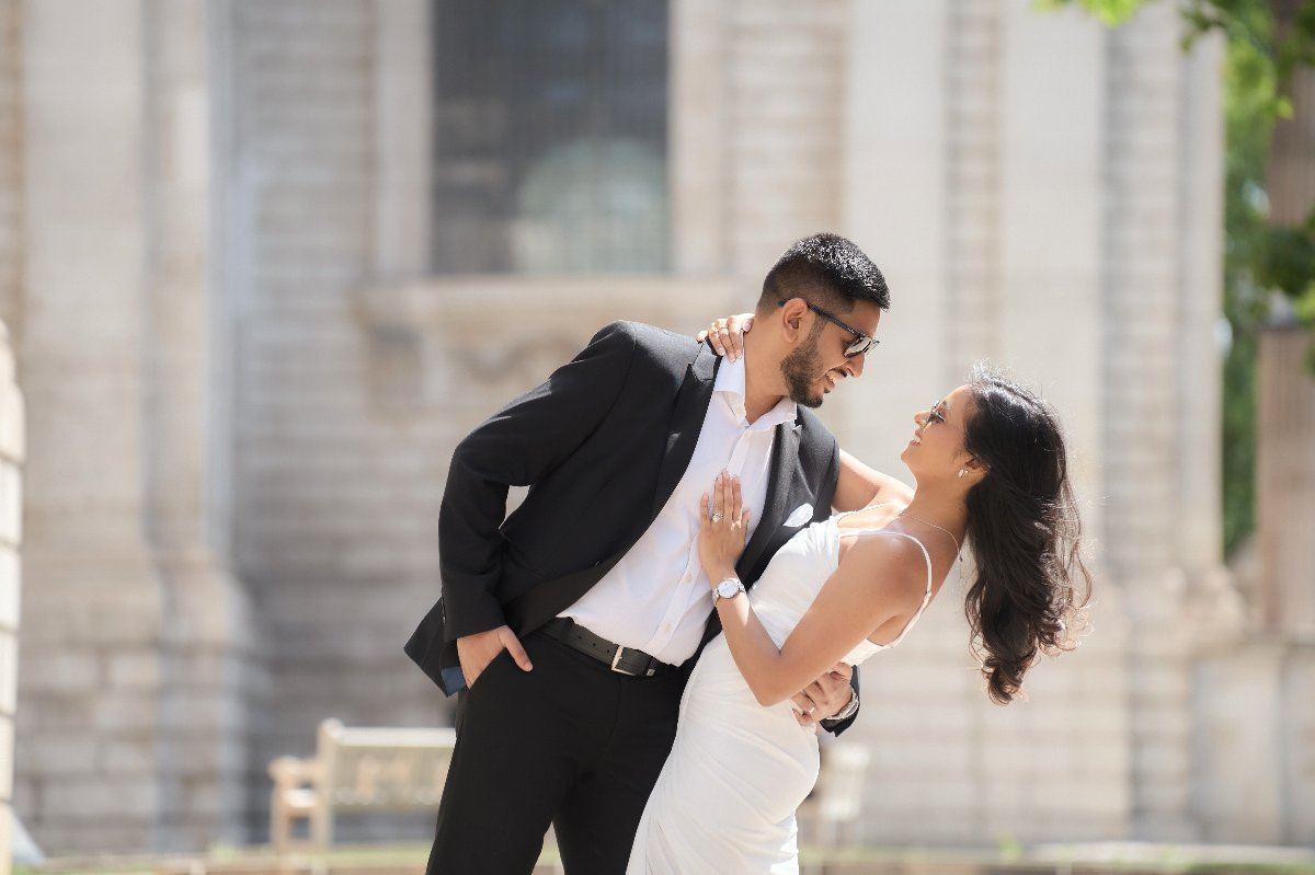 Valisha & Priyesh pre-wedding shoot at St Paul's Cathedral — pre-wedding photography by Heston Photo