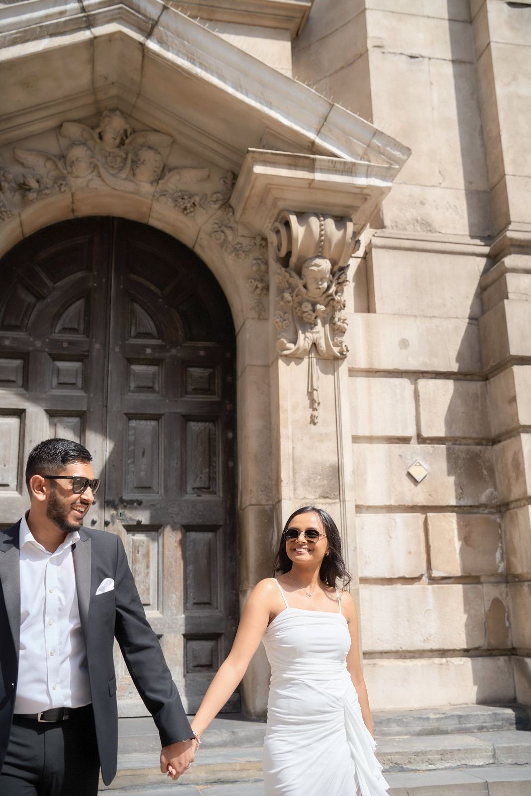Valisha & Priyesh pre-wedding shoot at St Paul's Cathedral — pre-wedding photography by Heston Photo