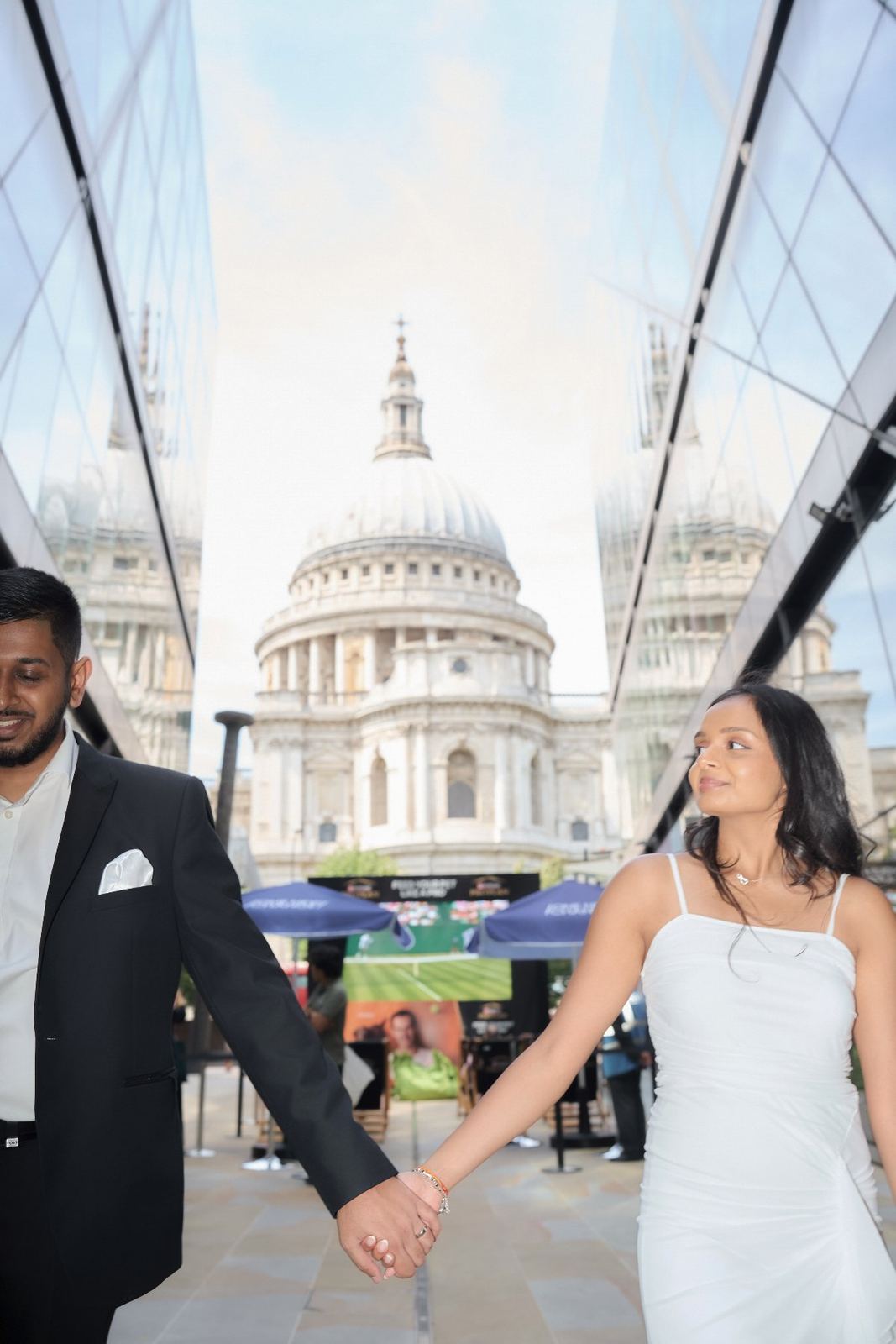 Valisha & Priyesh pre-wedding shoot at St Paul's Cathedral — pre-wedding photography by Heston Photo