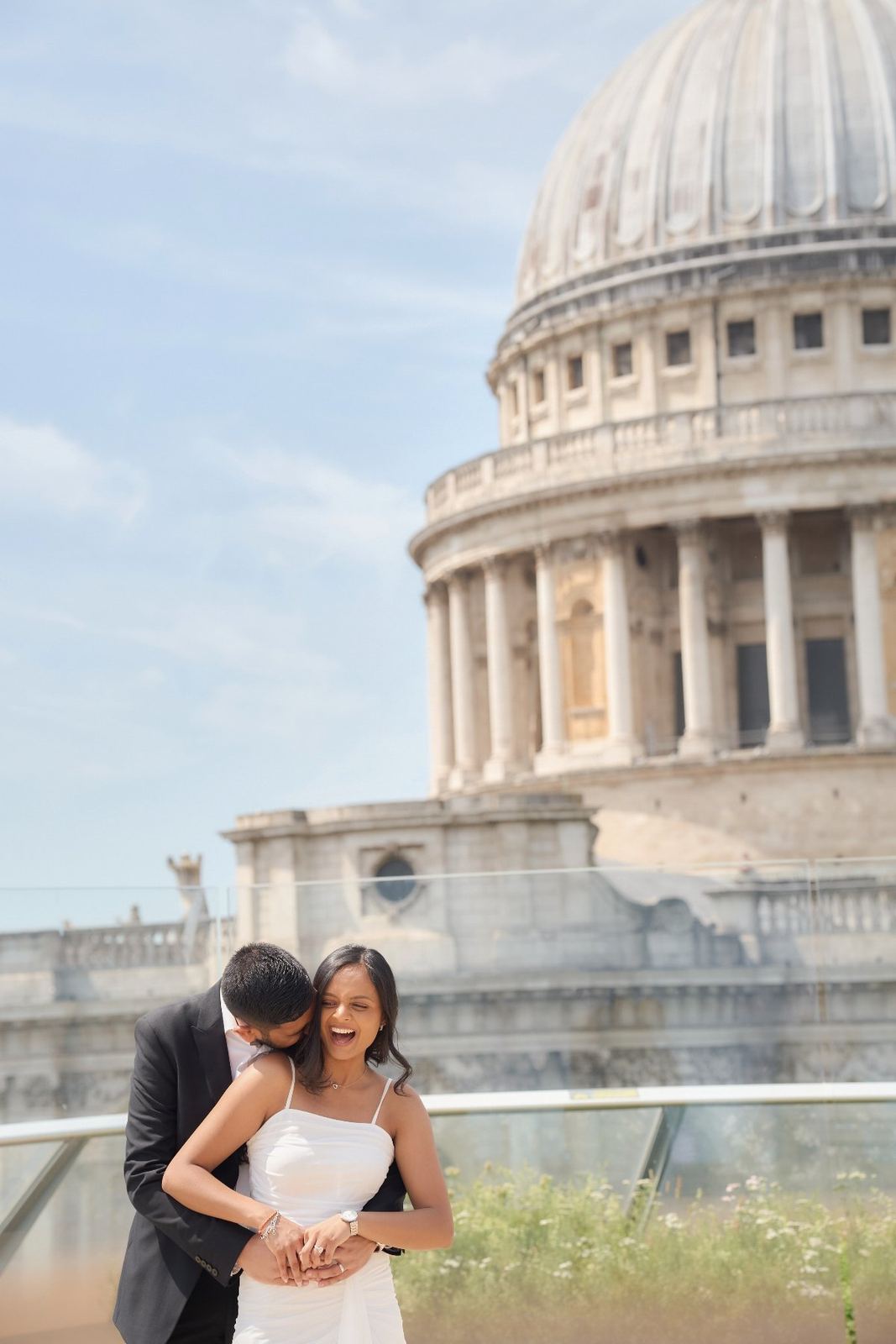 Valisha & Priyesh pre-wedding shoot at St Paul's Cathedral — pre-wedding photography by Heston Photo