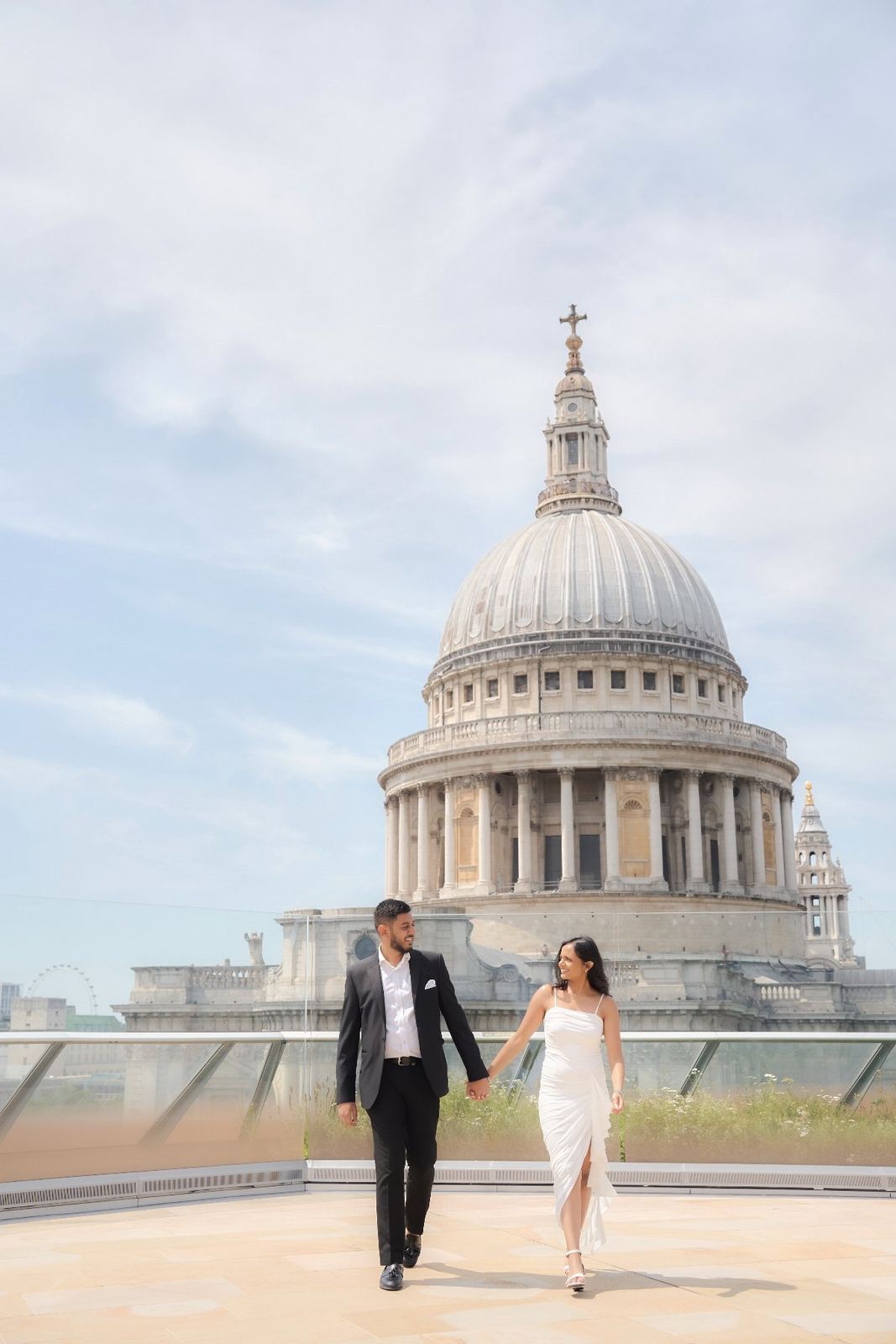 Valisha & Priyesh pre-wedding shoot at St Paul's Cathedral — pre-wedding photography by Heston Photo