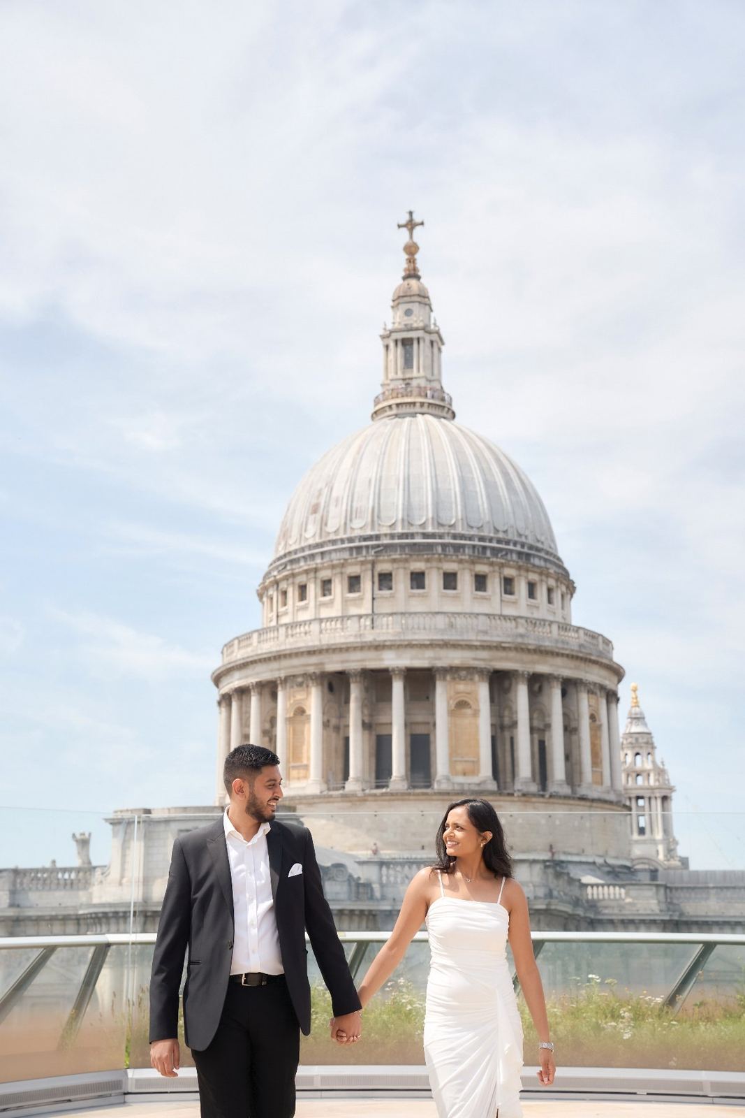 Valisha & Priyesh pre-wedding shoot at St Paul's Cathedral — pre-wedding photography by Heston Photo