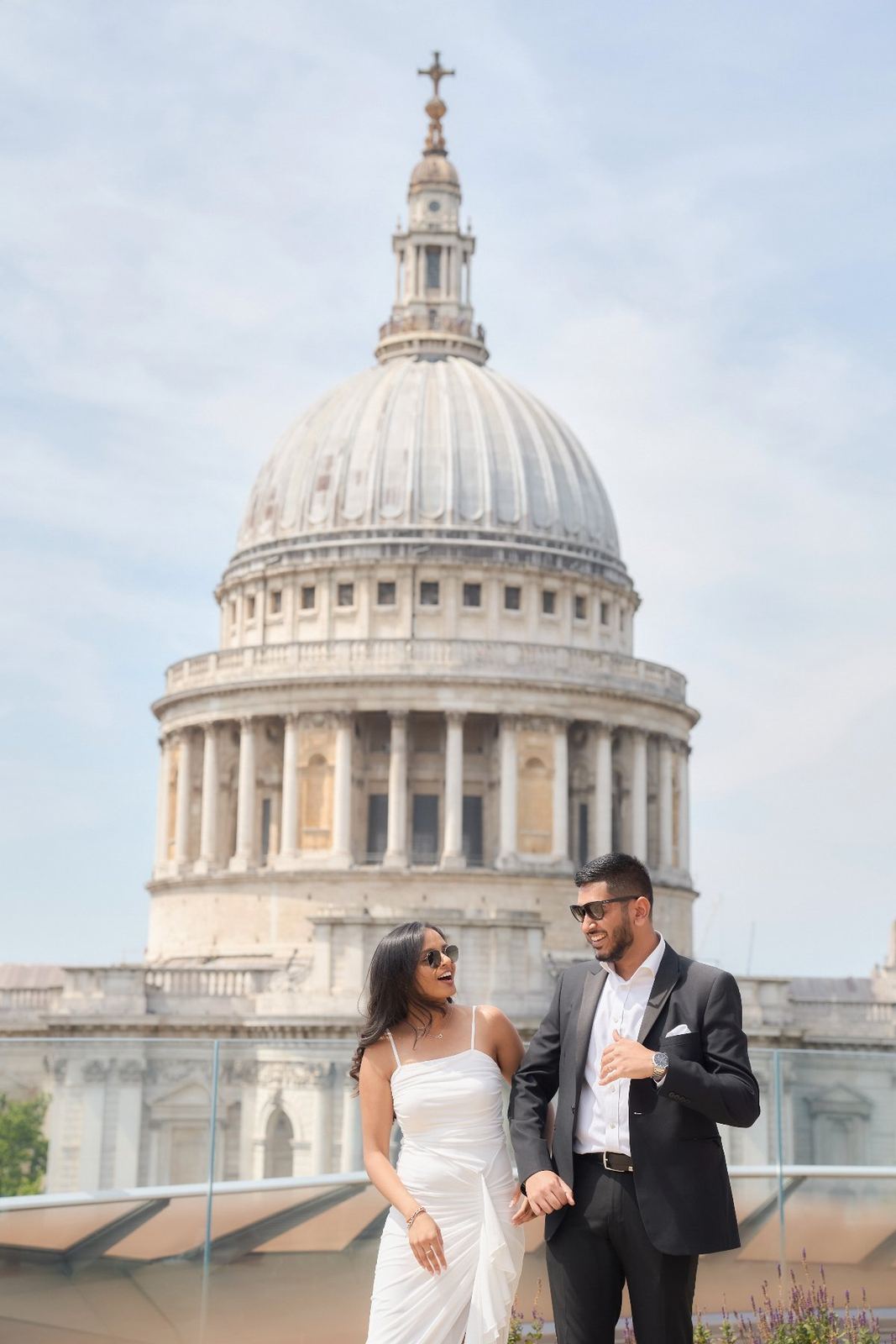 Valisha & Priyesh pre-wedding shoot at St Paul's Cathedral — pre-wedding photography by Heston Photo