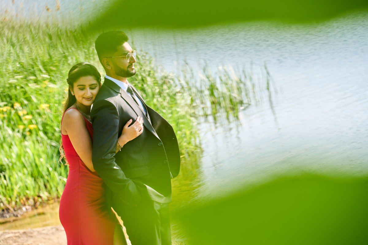 Vijay & Umisha pre-wedding shoot at Virginia Waters — pre-wedding photography by Heston Photo