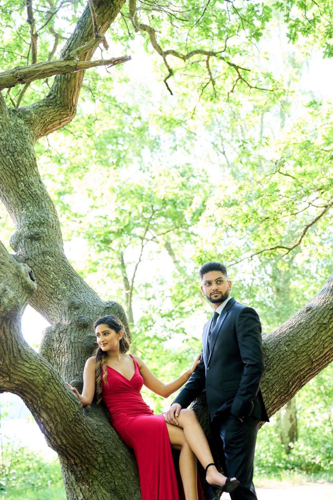Vijay & Umisha pre-wedding shoot at Virginia Waters — pre-wedding photography by Heston Photo