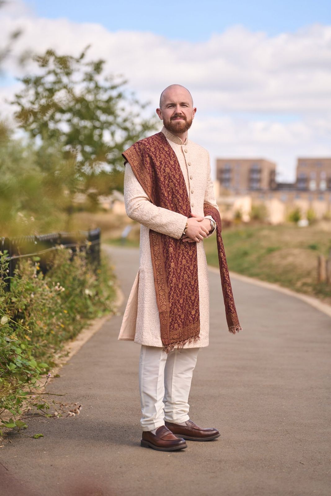 George & Sanjana wedding at The Great Barn — Asian wedding photography by Heston Photo
