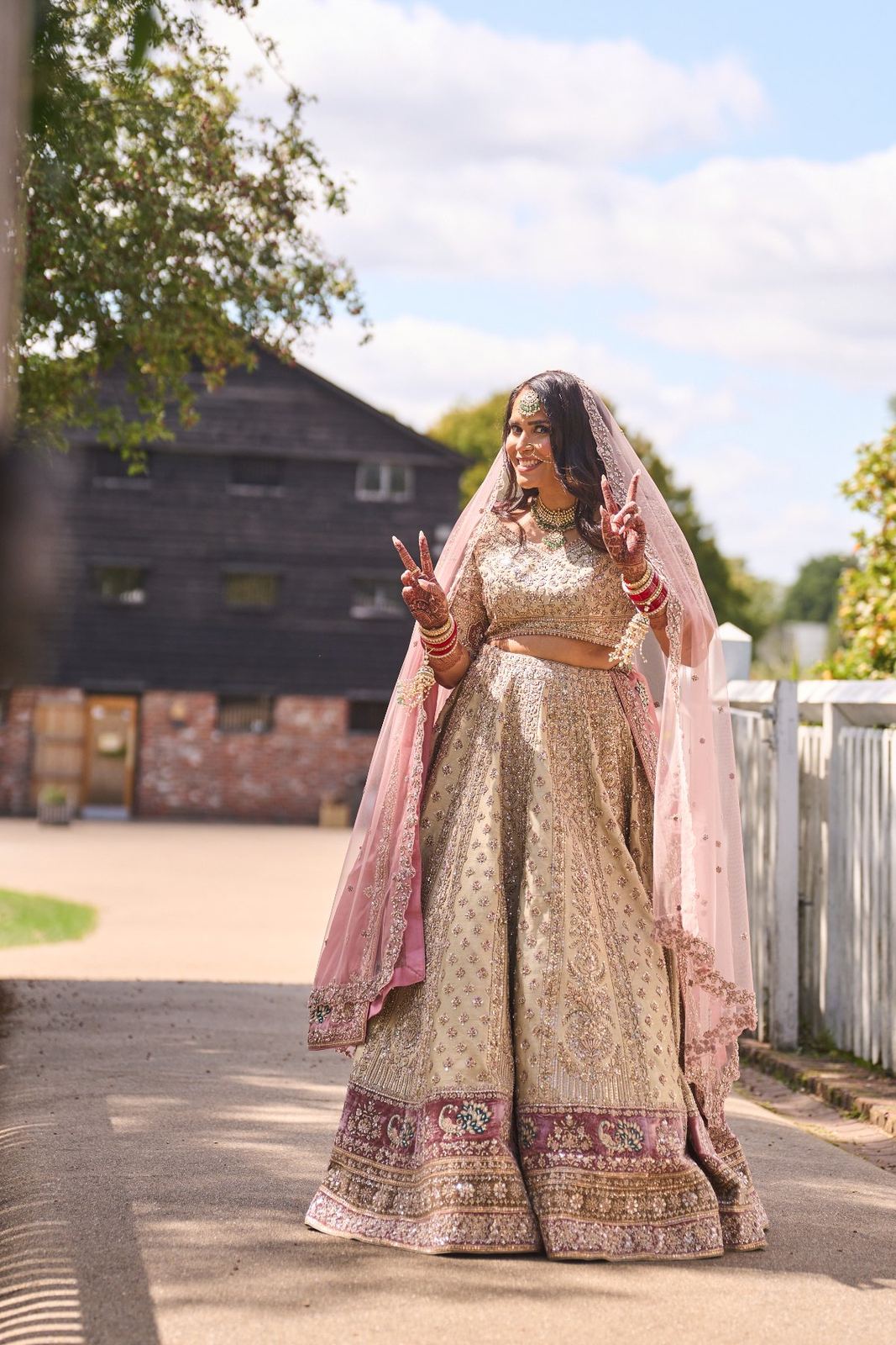 George & Sanjana wedding at The Great Barn — Asian wedding photography by Heston Photo