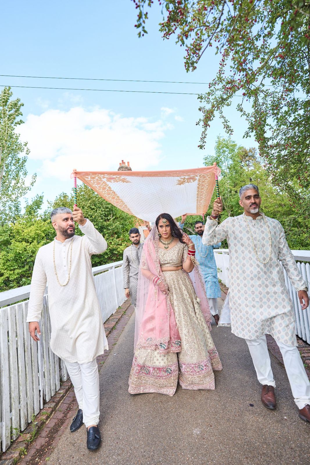 George & Sanjana wedding at The Great Barn — Asian wedding photography by Heston Photo