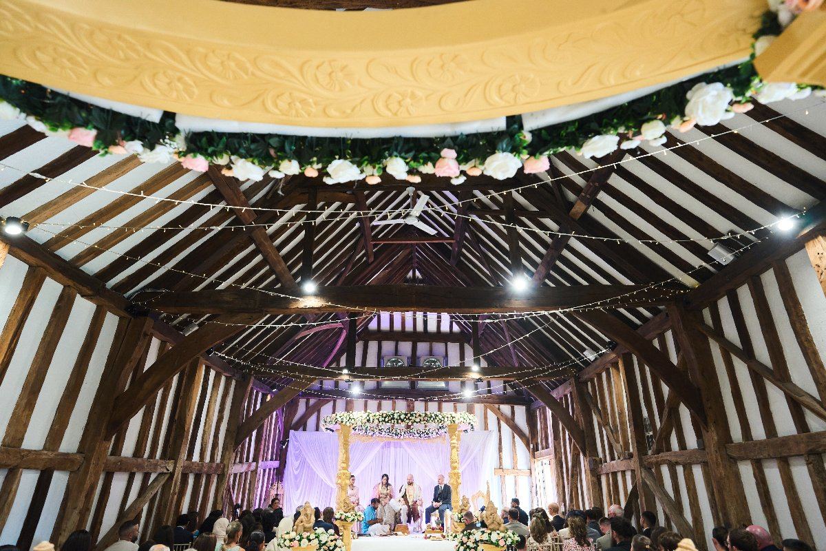 George & Sanjana wedding at The Great Barn — Asian wedding photography by Heston Photo