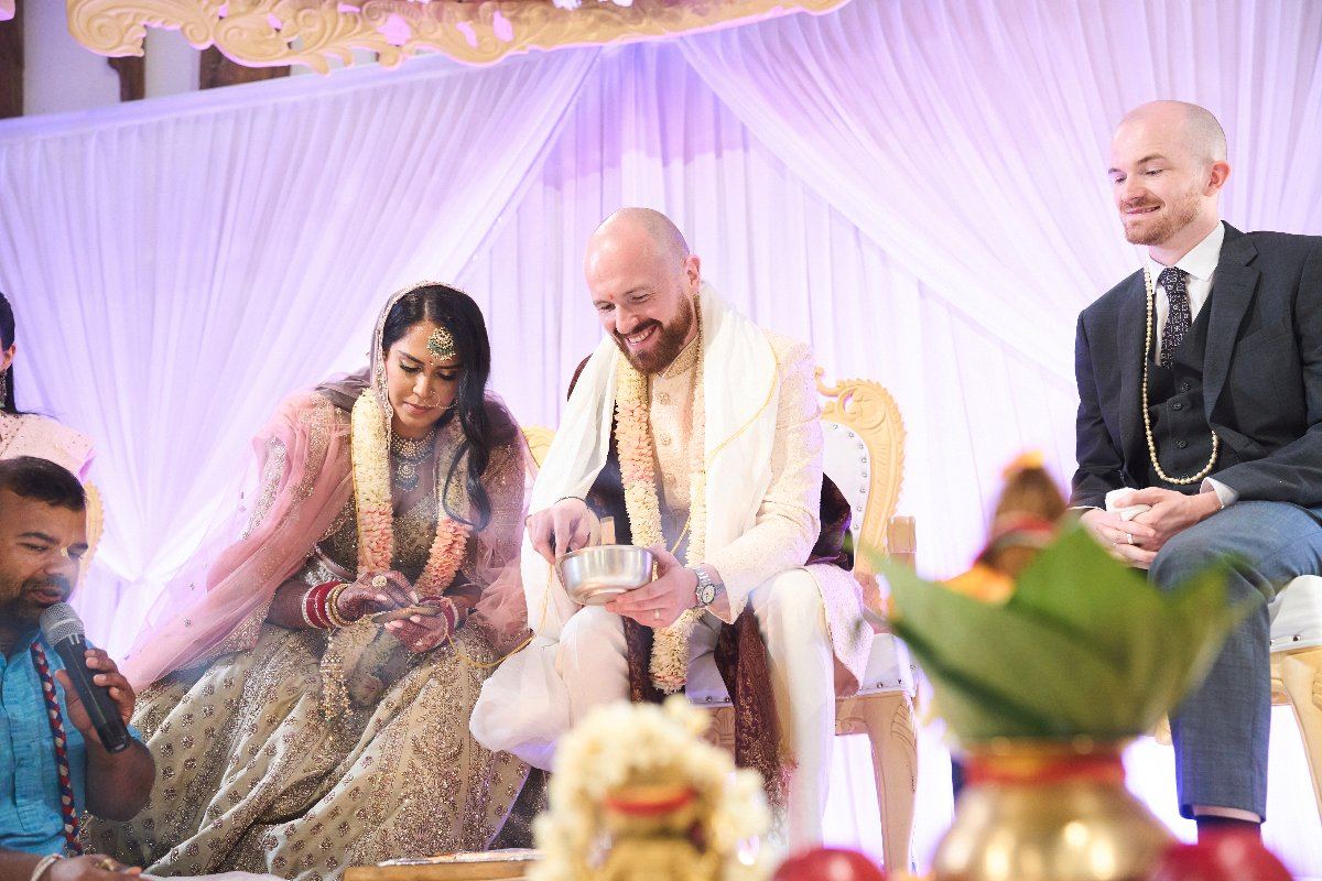 George & Sanjana wedding at The Great Barn — Asian wedding photography by Heston Photo