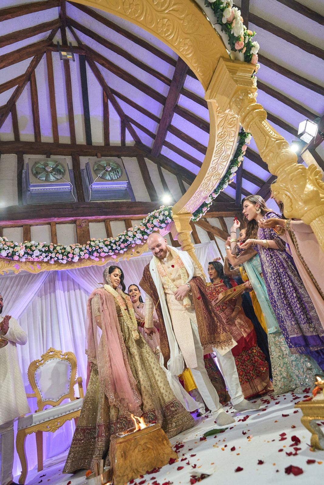 George & Sanjana wedding at The Great Barn — Asian wedding photography by Heston Photo