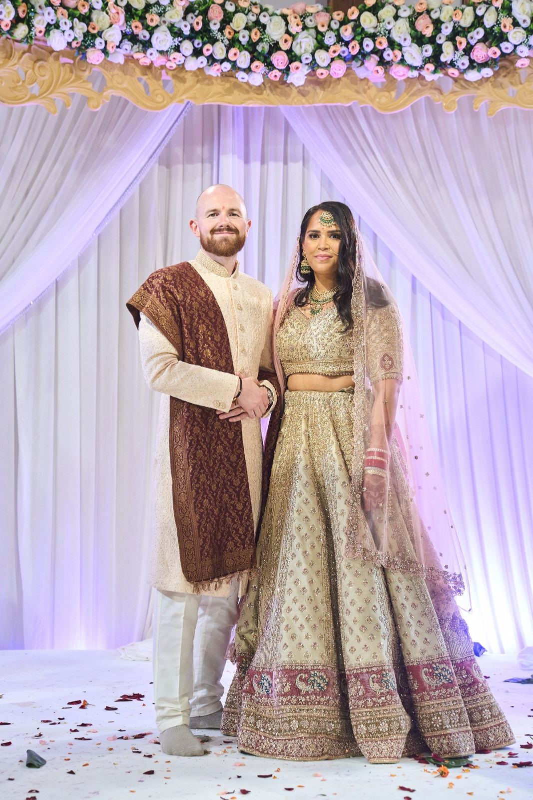 George & Sanjana wedding at The Great Barn — Asian wedding photography by Heston Photo