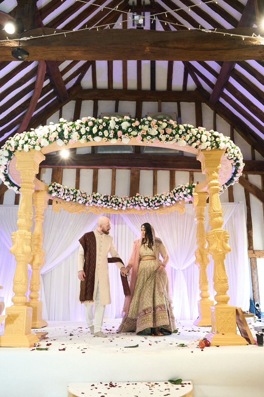 George & Sanjana wedding at The Great Barn — Asian wedding photography by Heston Photo