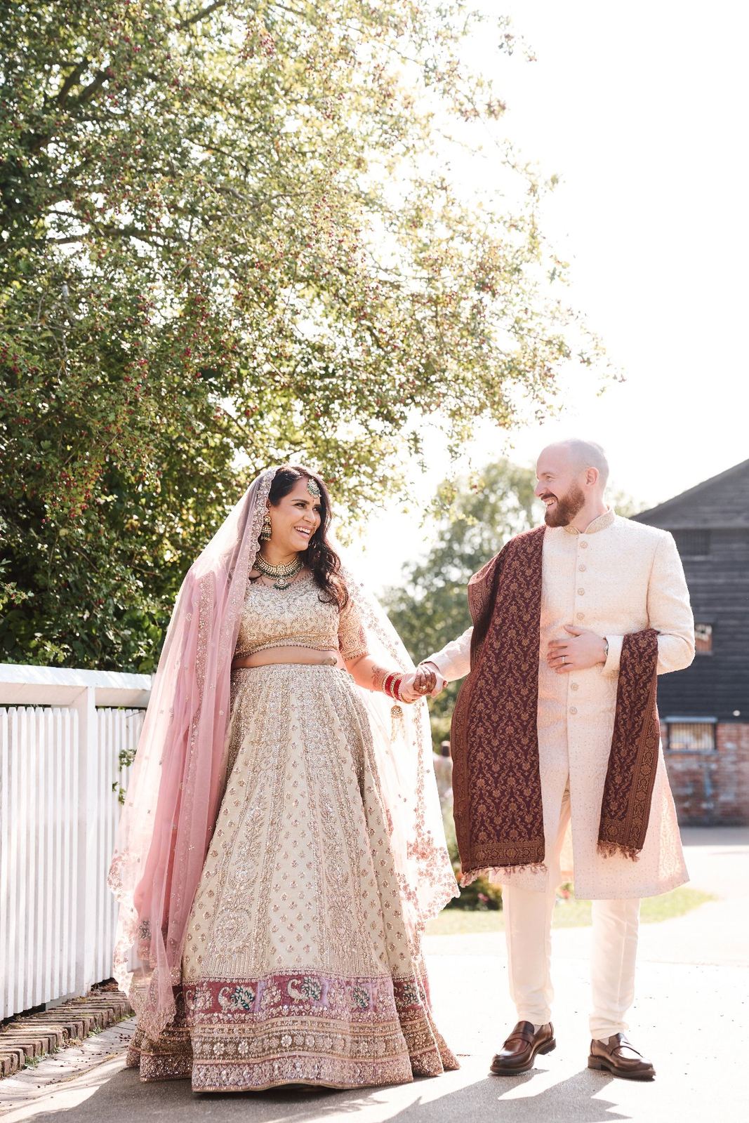 George & Sanjana wedding at The Great Barn — Asian wedding photography by Heston Photo