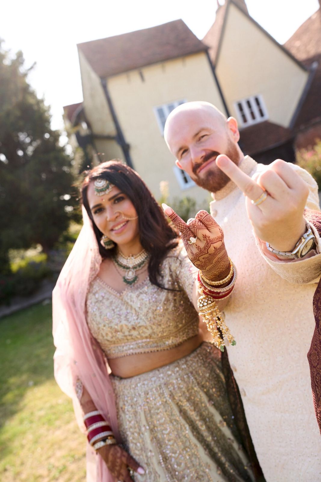 George & Sanjana wedding at The Great Barn — Asian wedding photography by Heston Photo