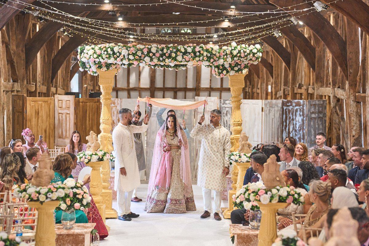 George & Sanjana — The Great Barn Wedding — Heston Photo