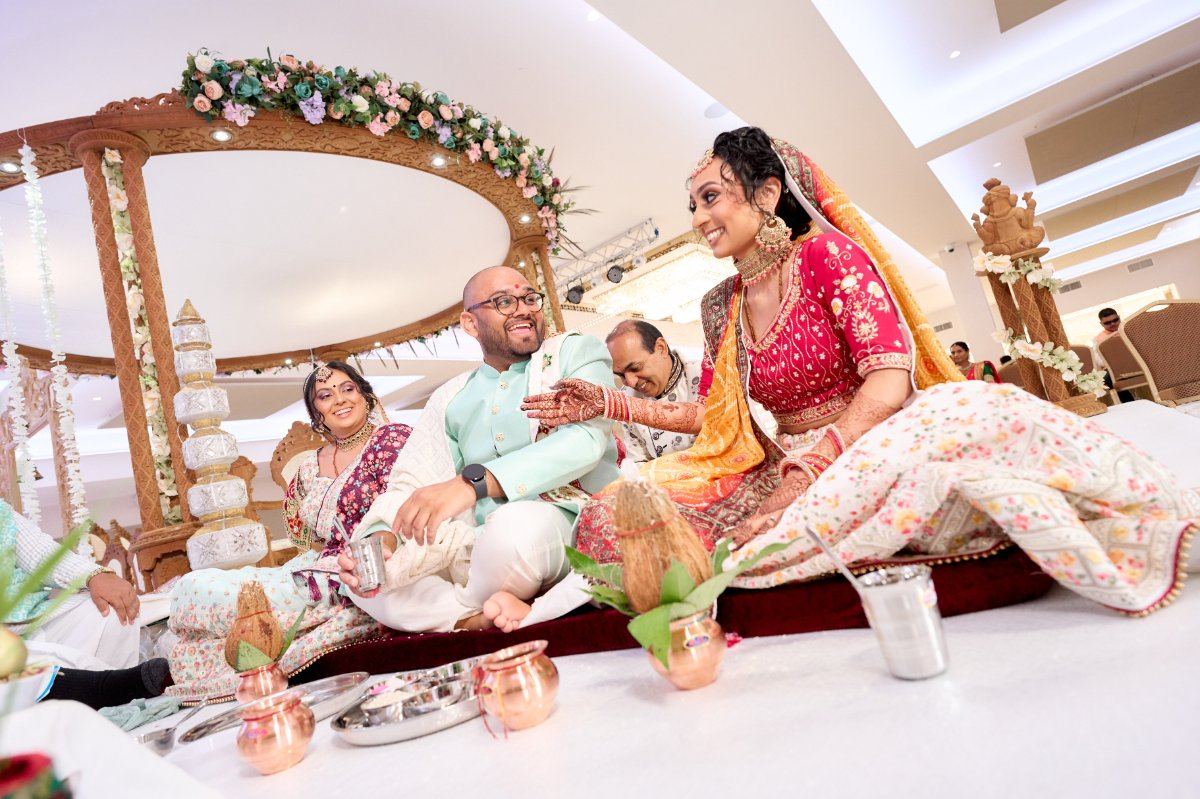 Harsh & Riana wedding at Willesden Temple — Asian wedding photography by Heston Photo