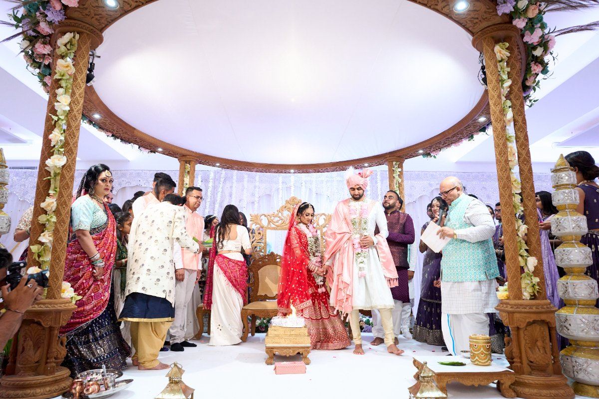 Harsh & Riana wedding at Willesden Temple — Asian wedding photography by Heston Photo