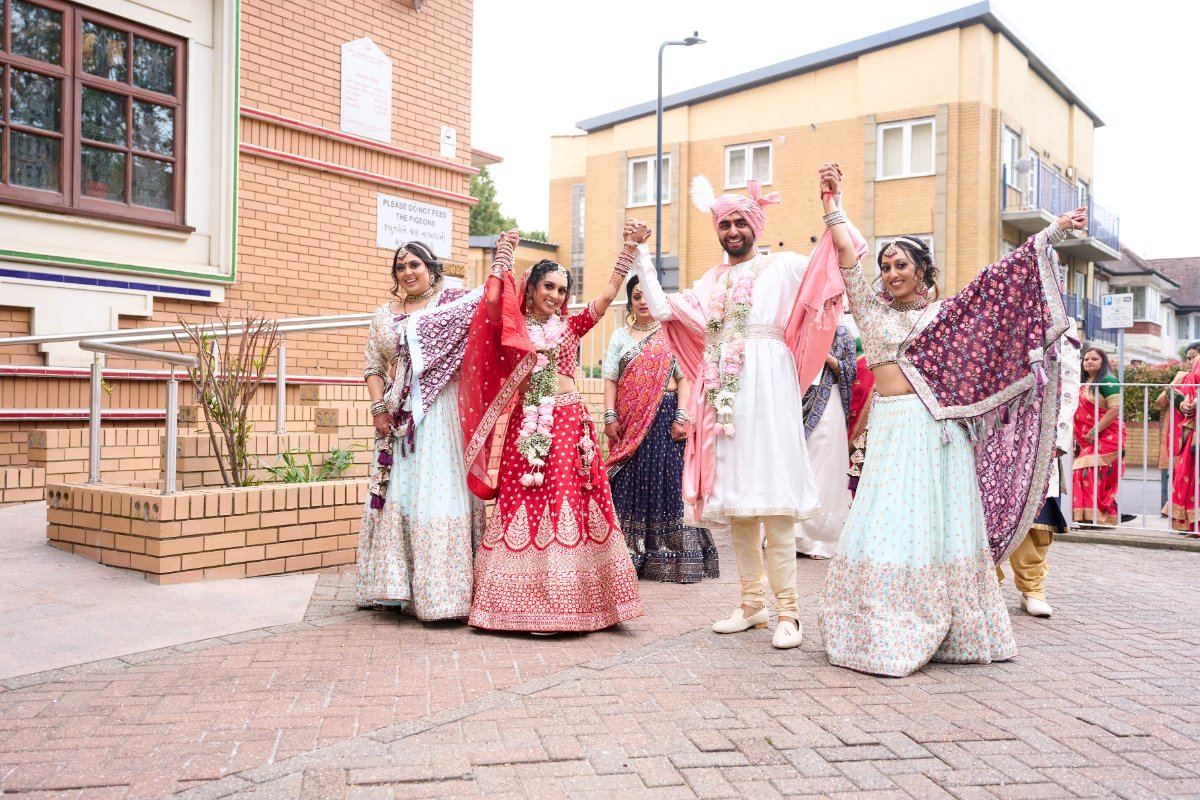 Harsh & Riana wedding at Willesden Temple — Asian wedding photography by Heston Photo